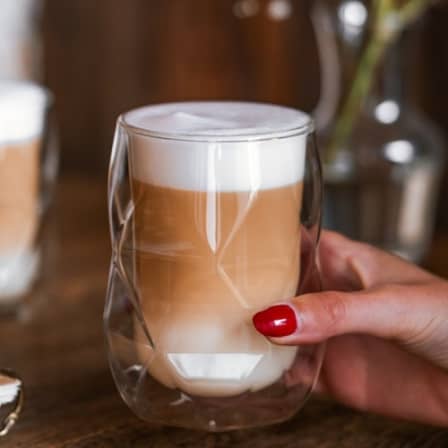 Winox Borosilicate Double Wall Cup 350ml Stylish 2pc GL2932