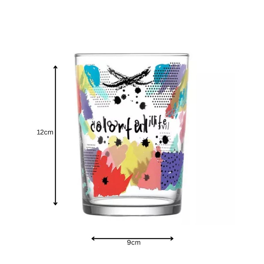 LAV Hiball Glass Tumbler 520ml Hand Printed SGN2371