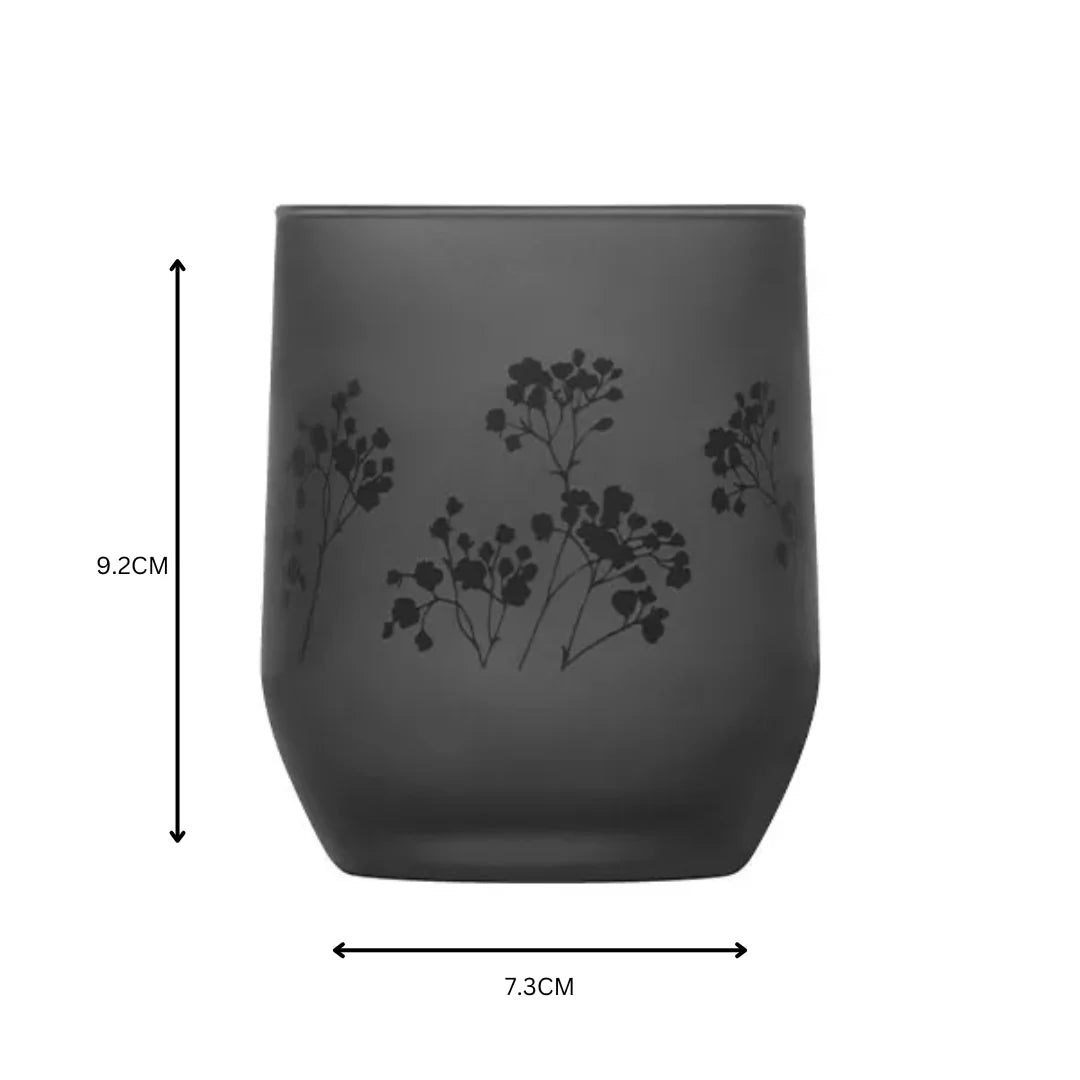 LAV Tokyo Glass Tumbler 315ml Black Frosted Whisky