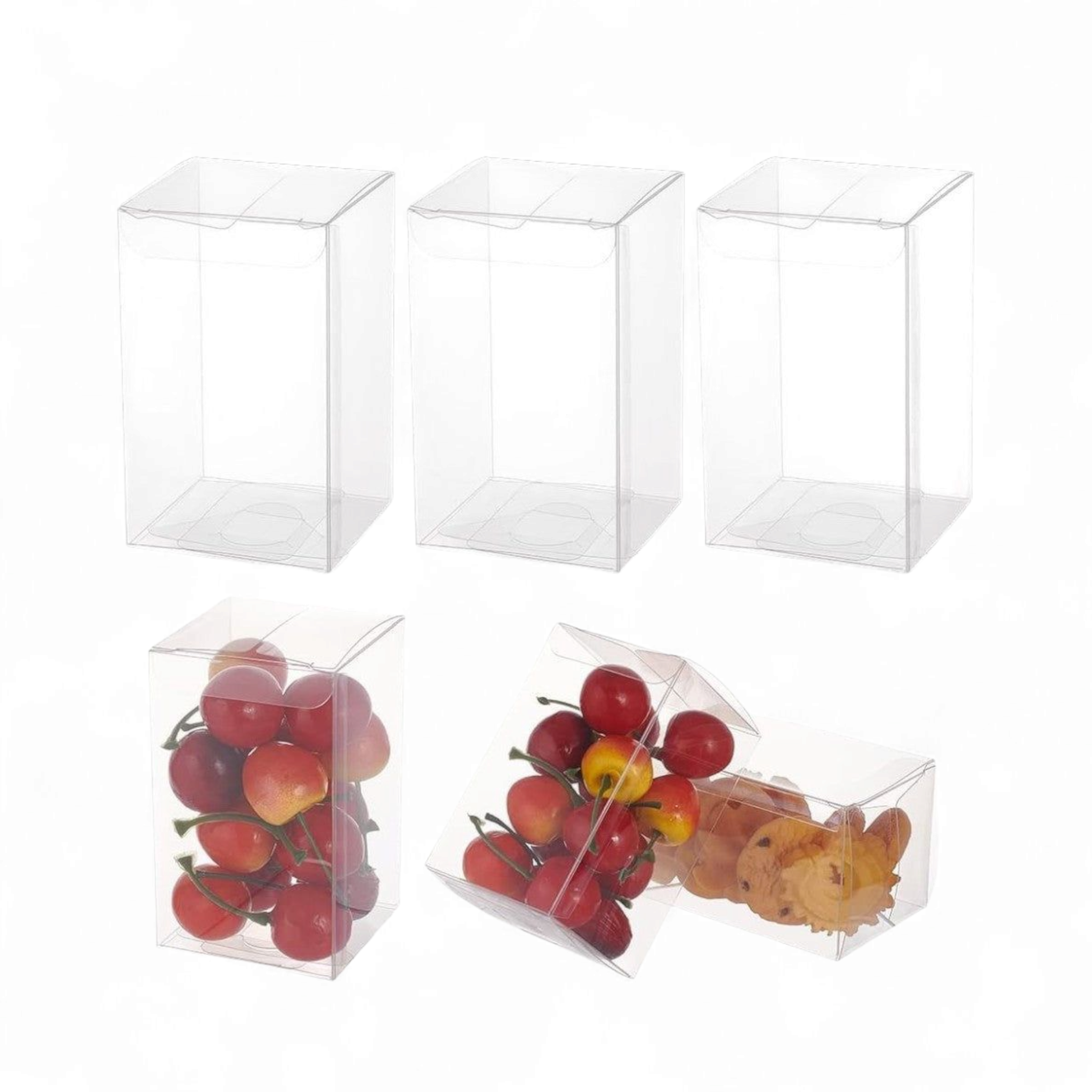 PVC Gift Boxes Transparent Open 1-Side 12pack