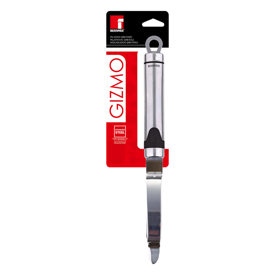 Bergner Peeler Swivel 23cm Stainless Still Gizmo SGN2537