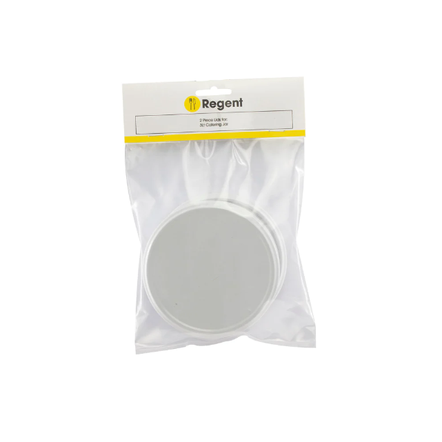 Regent Jar with Lid White 2Pack 110mm 21568