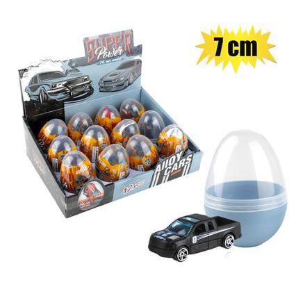 Die Cast Single Racer In Egg 7cm