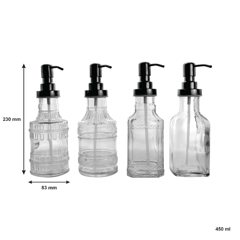 Regent Glass Soap Dispenser 450ml 1pc