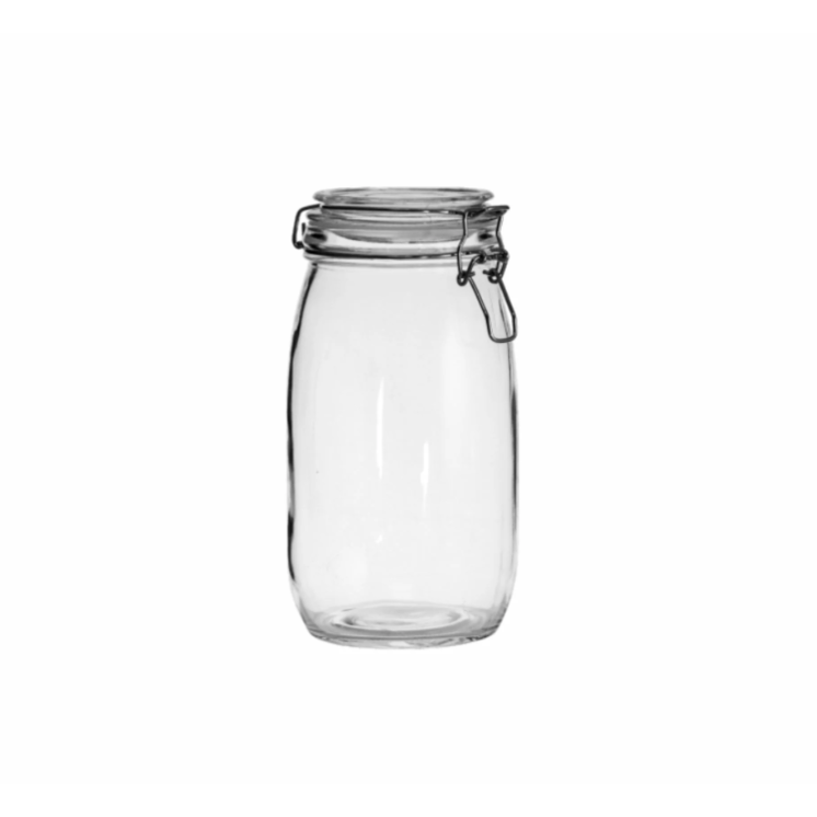 Regent Glass Canister Jar 1.45L Hermetic with Clip Seal Lid 27588
