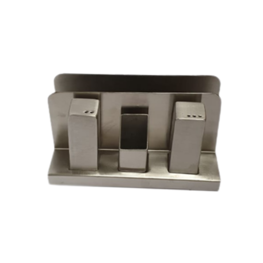 Salt and Papper Holder Stainless Steel 16x8cm SGN2159