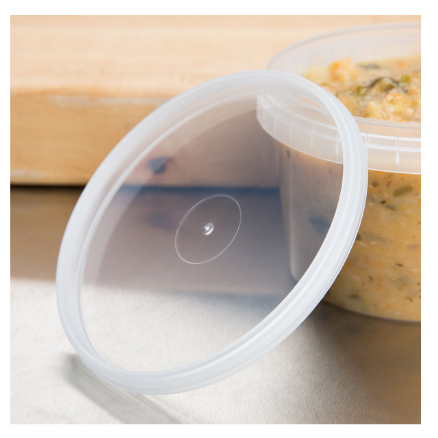 250ml PET Plastic Tub Tamper Proof with Clear lid 10pack