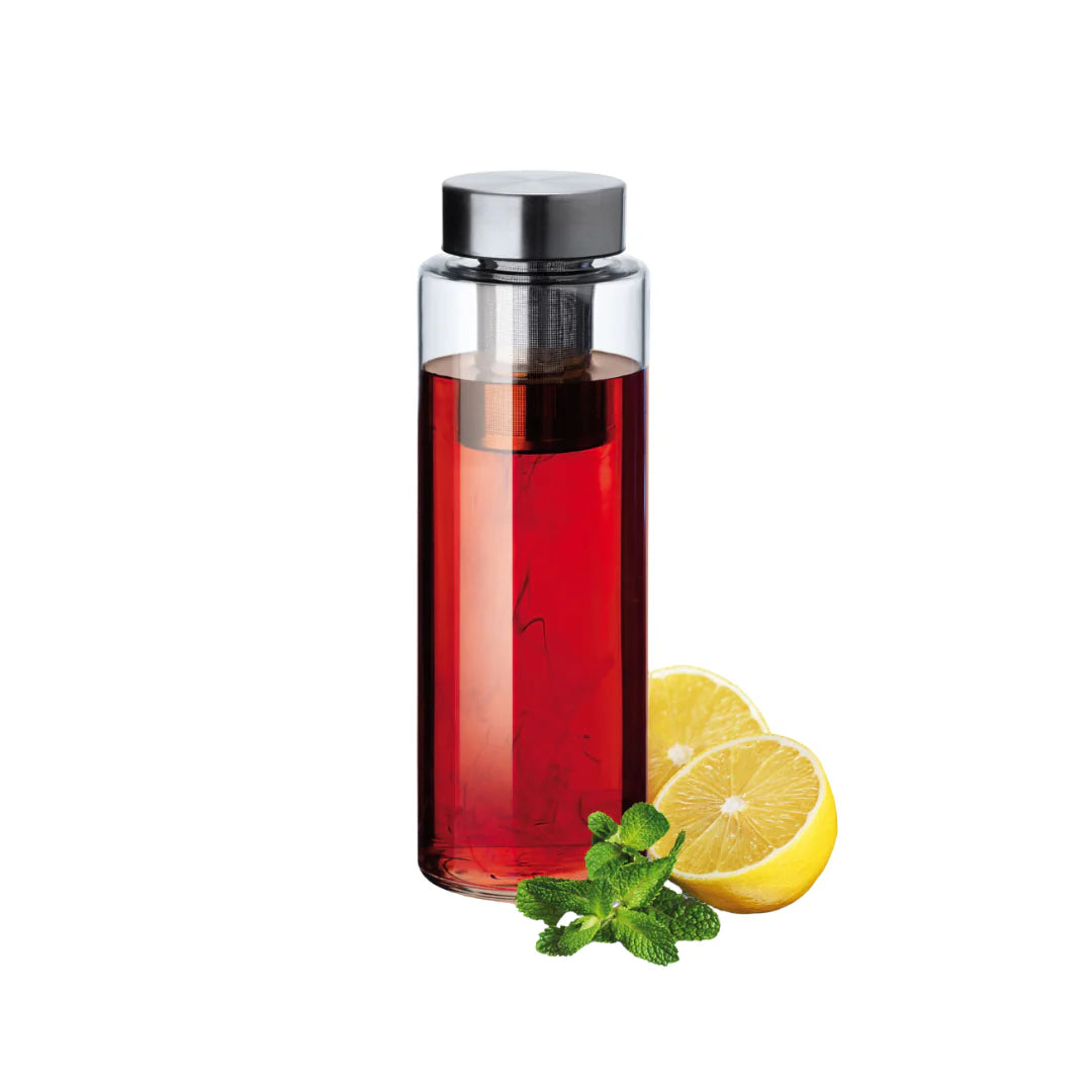 Simax Glass Borosilicate Infuser Drinking Bottle 1L