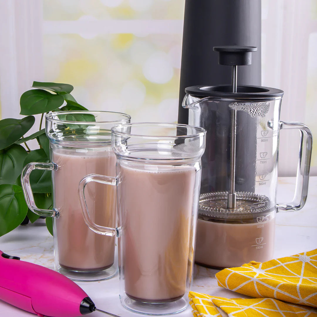 Simax 2-Piece Dual Glass Borosilicate Drinking Mug Set 400ml