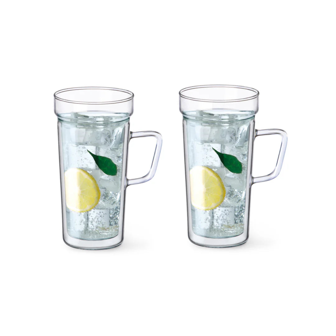 Simax 2-Piece Dual Glass Borosilicate Drinking Mug Set 400ml