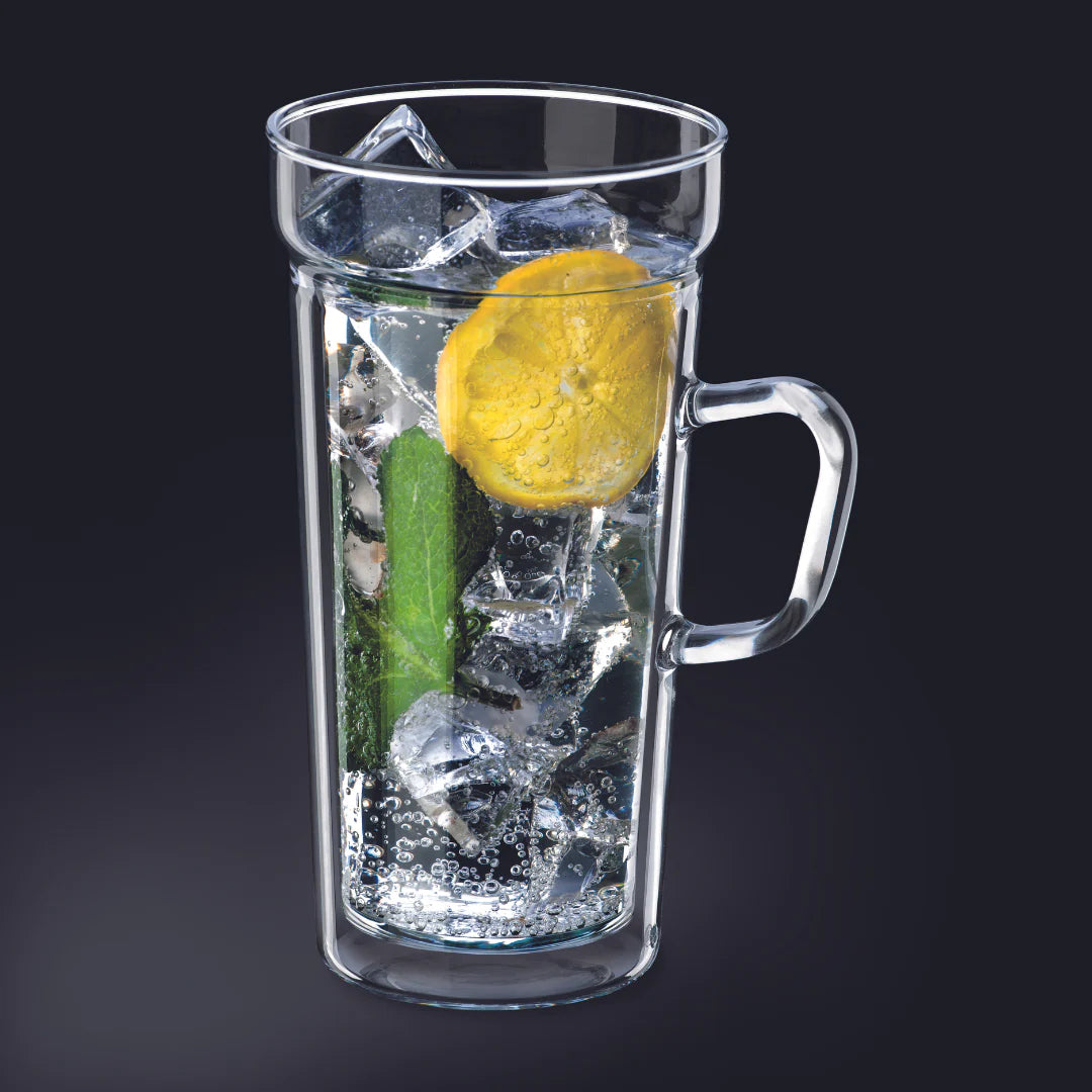 Simax 2-Piece Dual Glass Borosilicate Drinking Mug Set 400ml