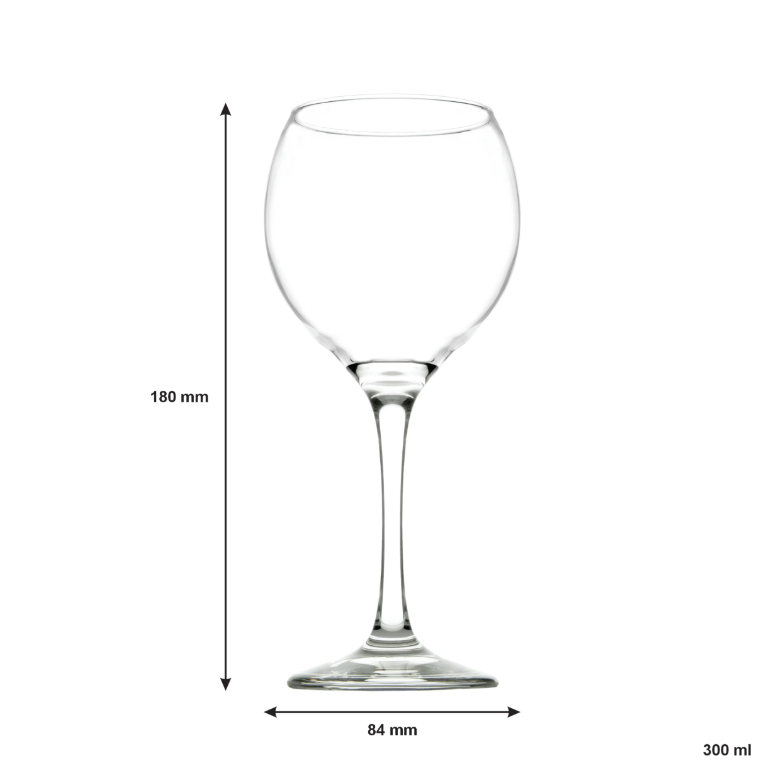 Regent Paris Stemmed Glass Tumbler 300ml White WIne 4pack