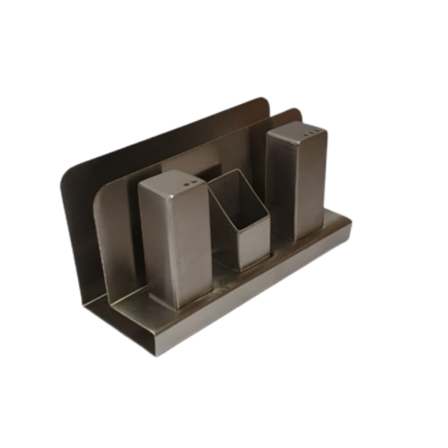 Salt and Papper Holder Stainless Steel 16x8cm SGN2159
