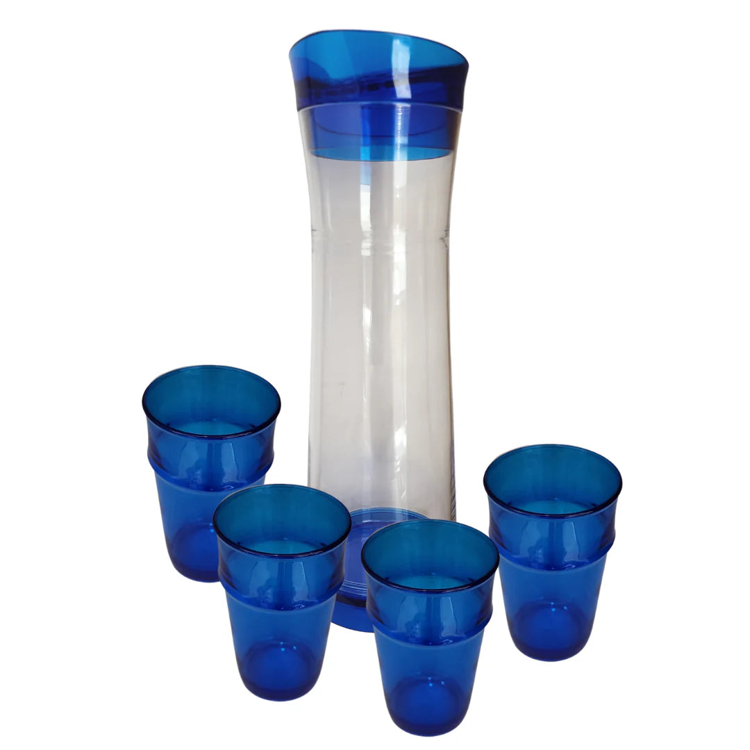 Felli Water Pitcher and Tumbler Set 1.24L Light House Collection