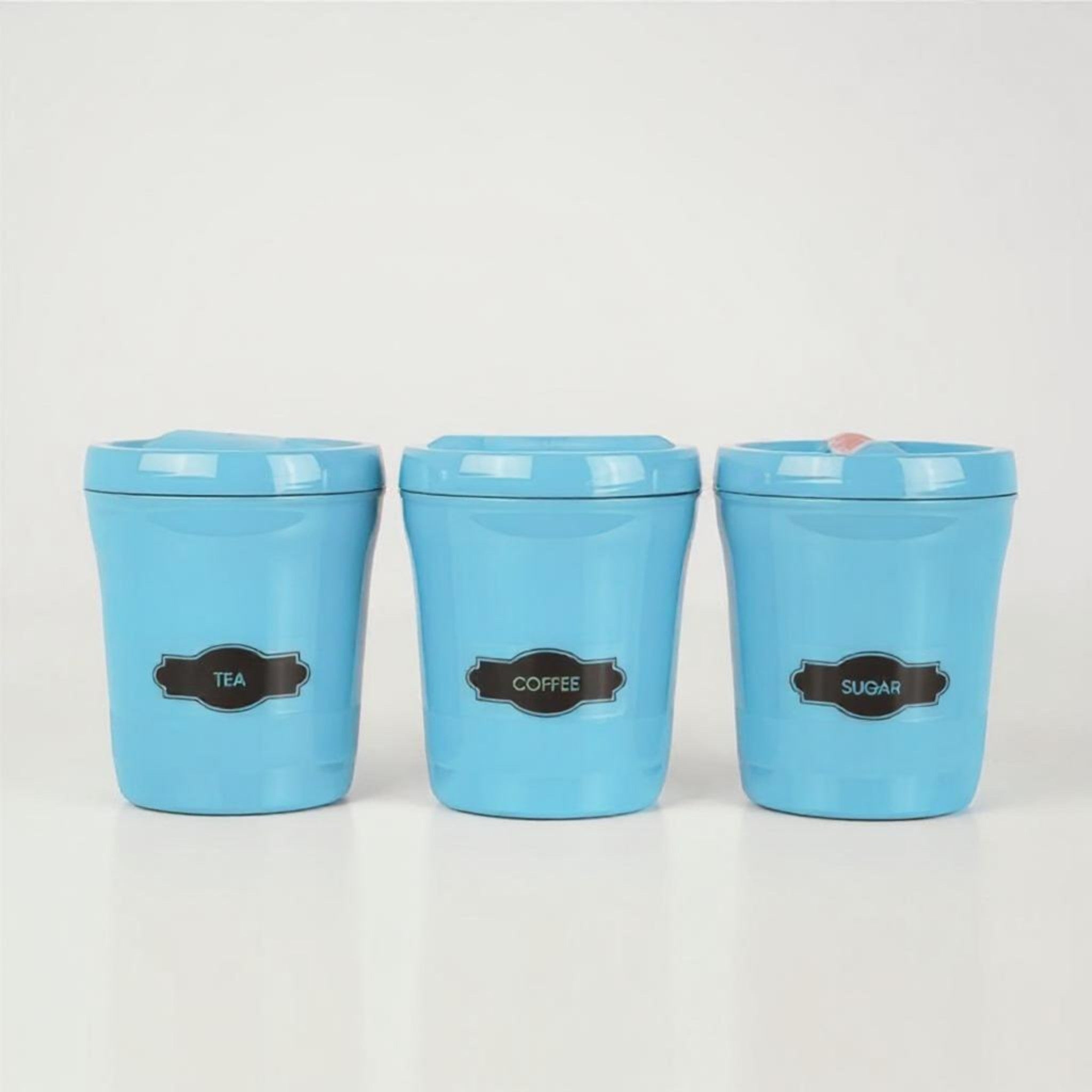 Otima Canister Set Tea Coffee Sugar 3pc Set