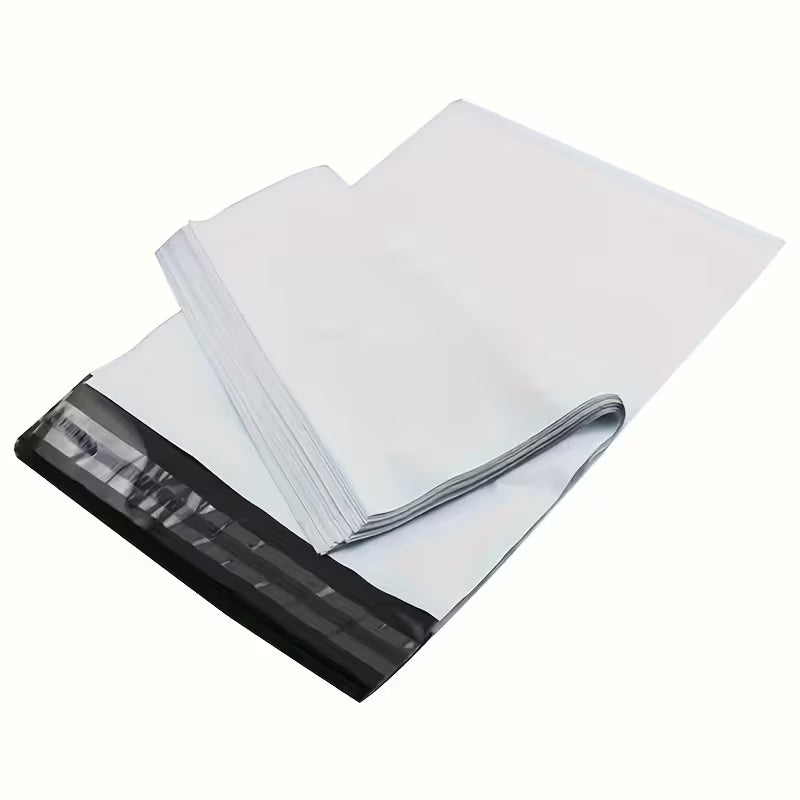 Tamper Proof White Courier Bag Self Adhesive Seal Packaging Pouch 75microns - Heavy Duty Virgin Material