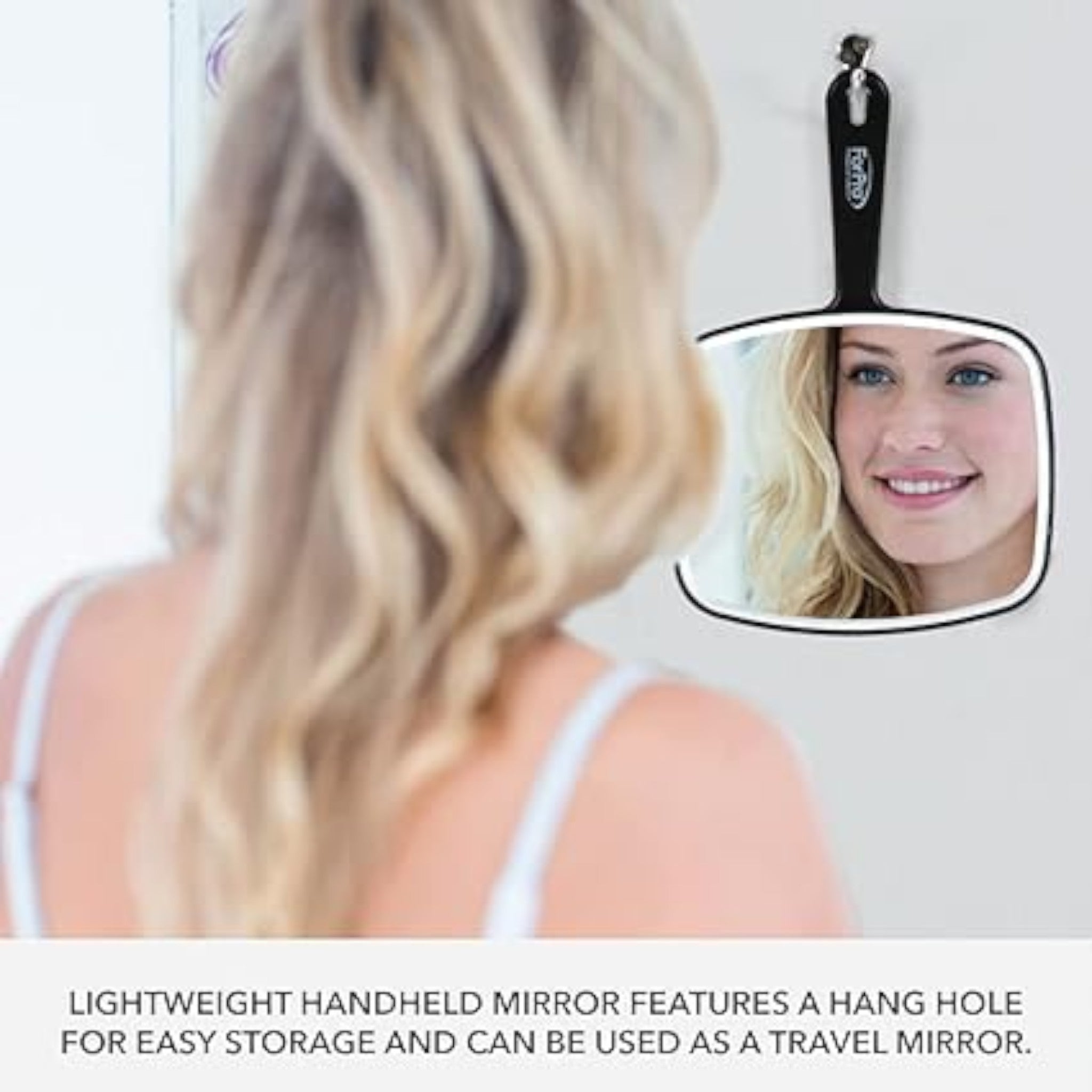 Handheld Face Mirror Large 23x31cm