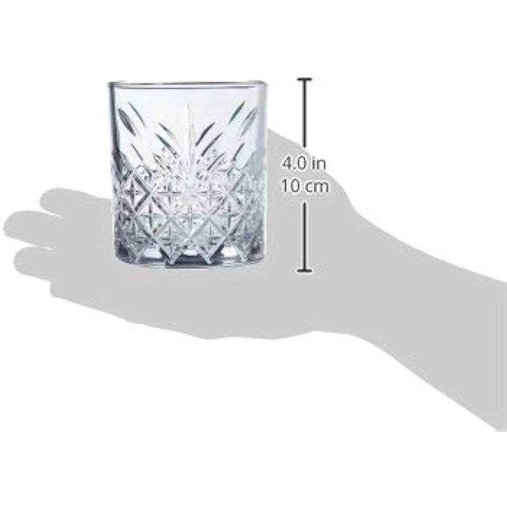 Pasabahce Timeless Glass Tumbler 420ml Whisky 4pack 24028