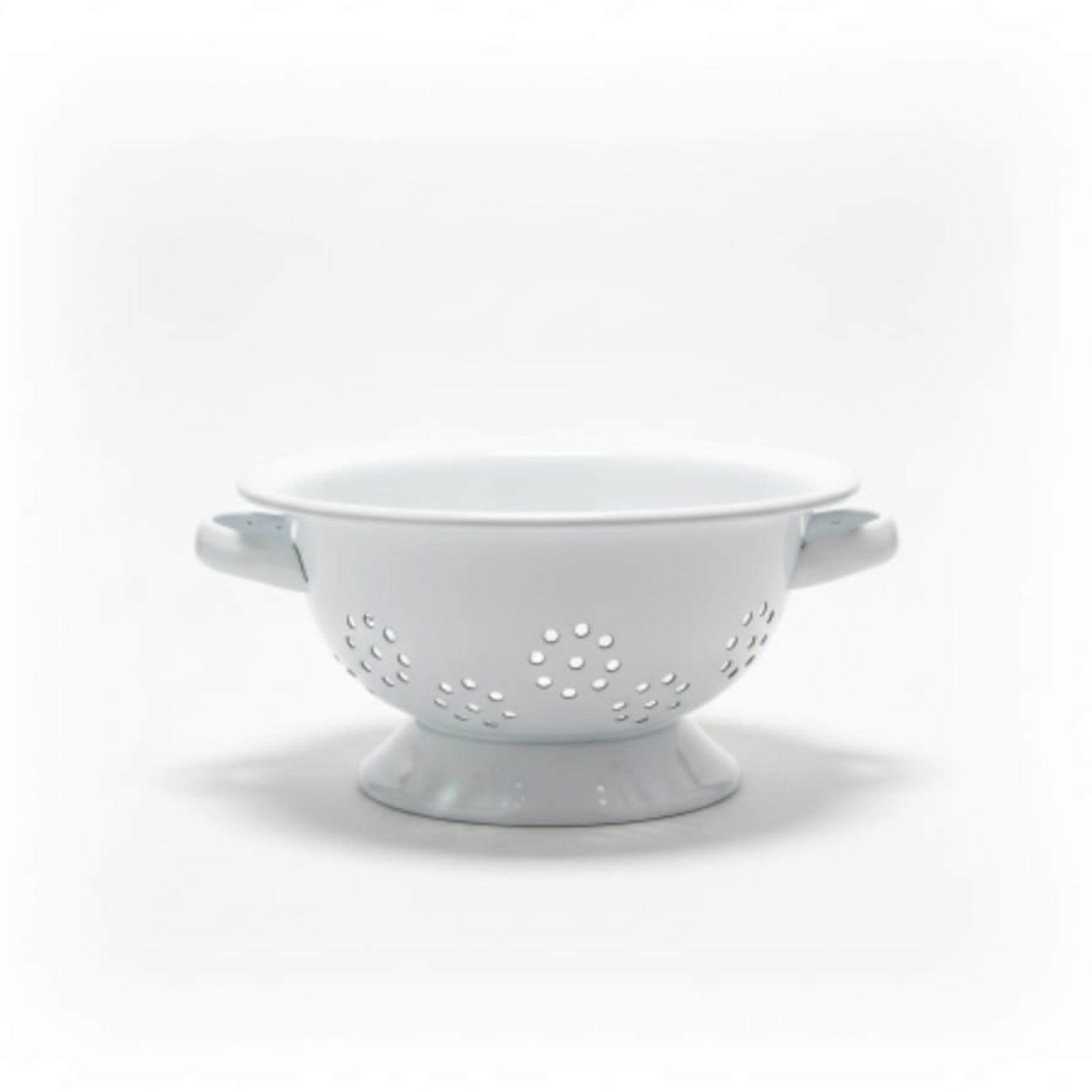 Enamel White Colander 24cm