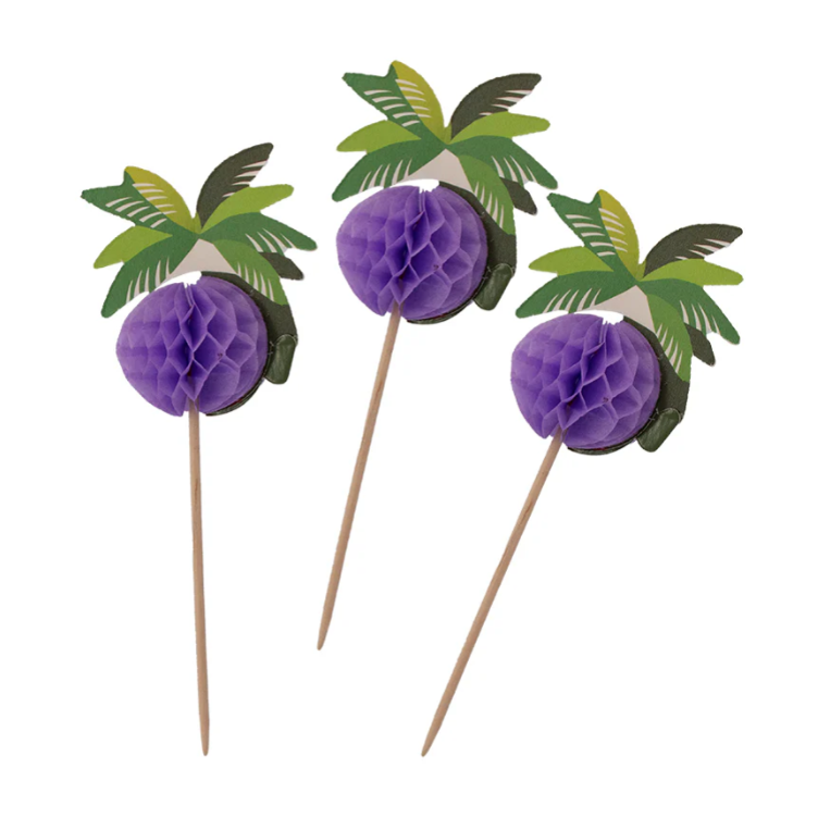 Bar Butler Fold Out Palm Tree Cocktail Picks 12pcs 135mm