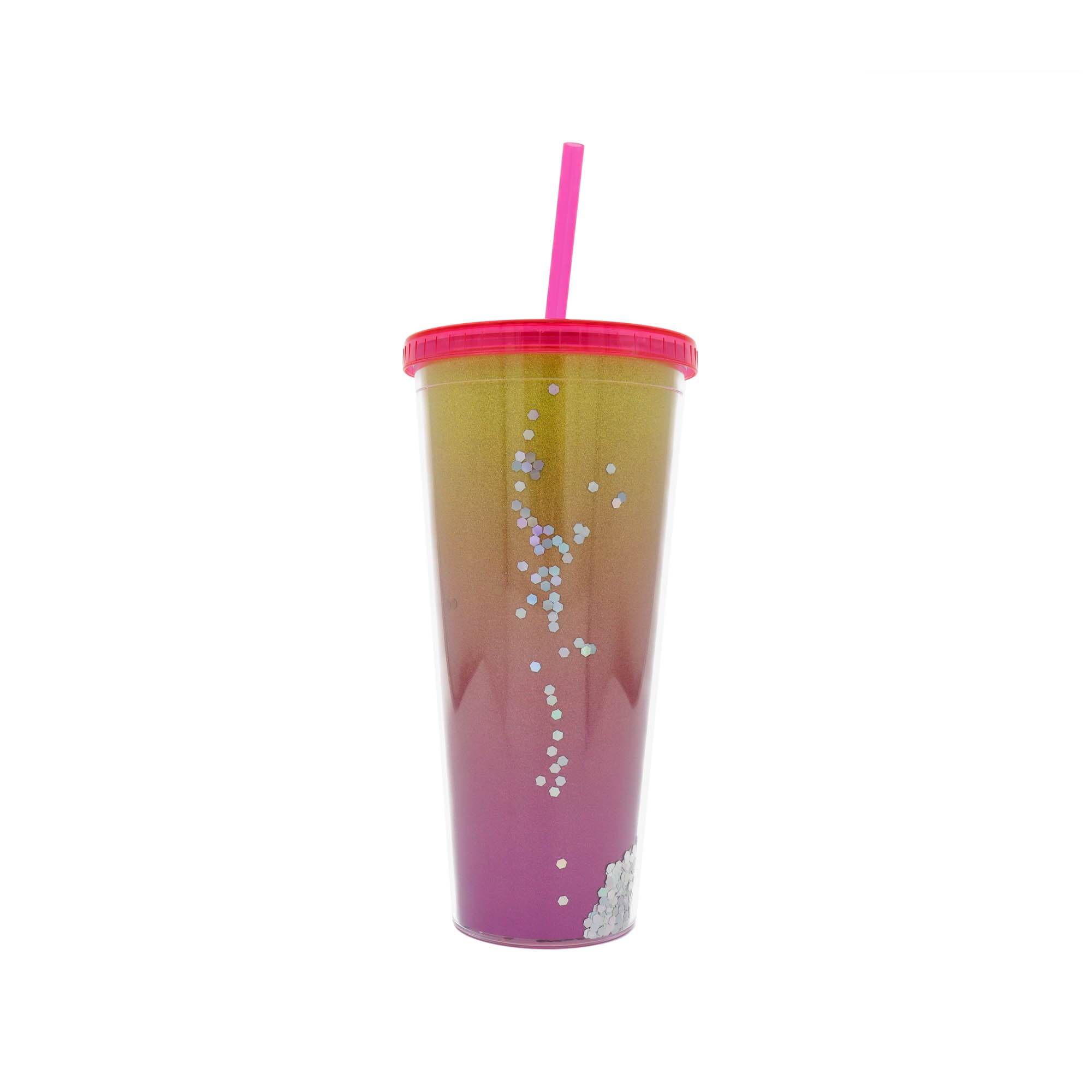 Acrylic Home Tune Drinking Glitter Tumbler 650ml