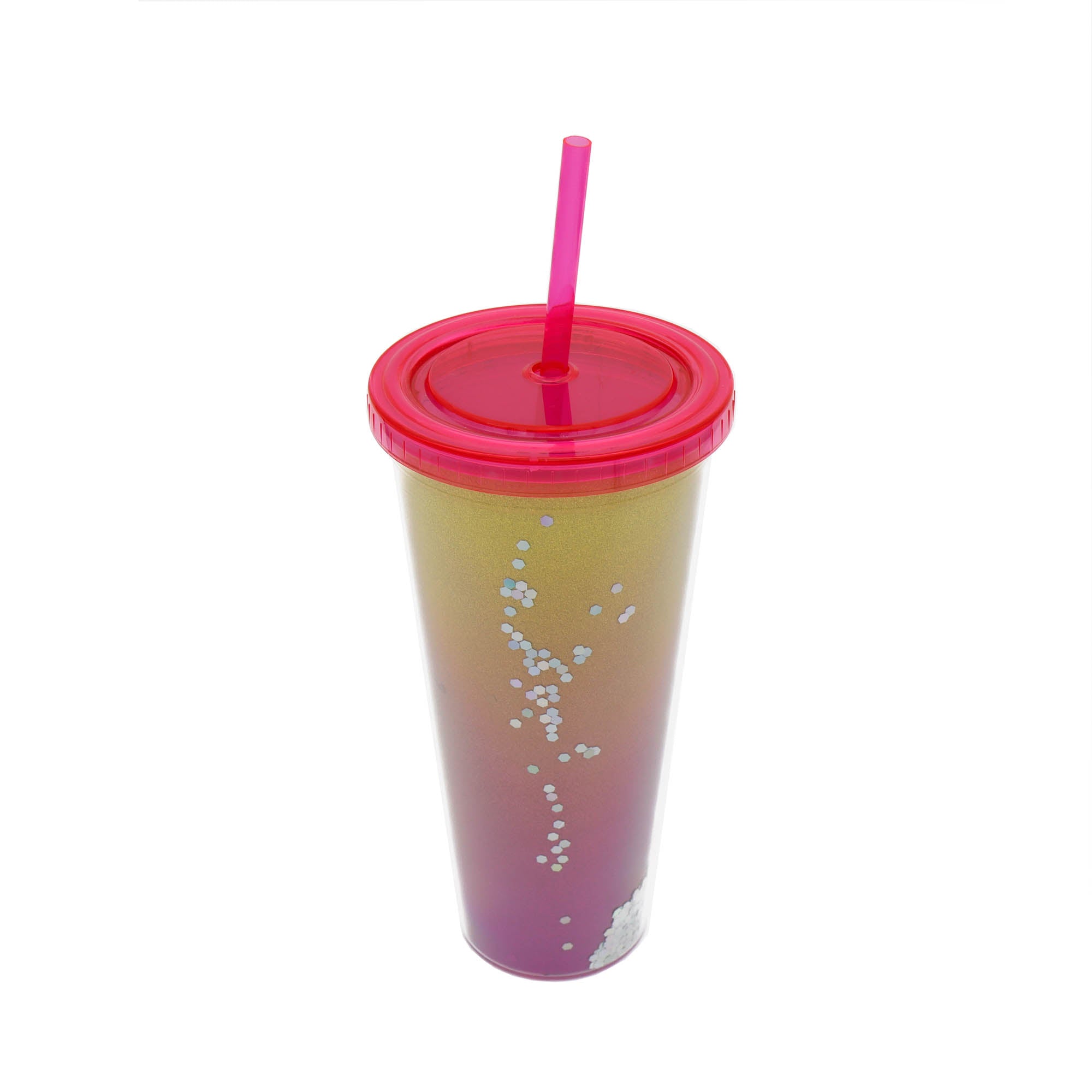Acrylic Home Tune Drinking Glitter Tumbler 650ml