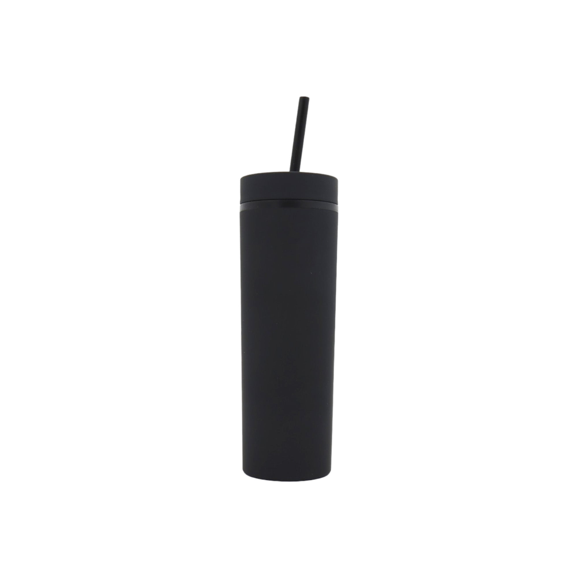 473ml Skinny Drinking Tumbler Acrylic Reusable with Lid and Straw