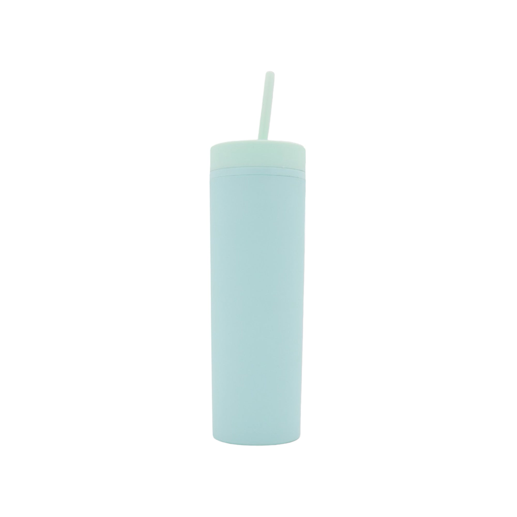 473ml Skinny Drinking Tumbler Acrylic Reusable with Lid and Straw