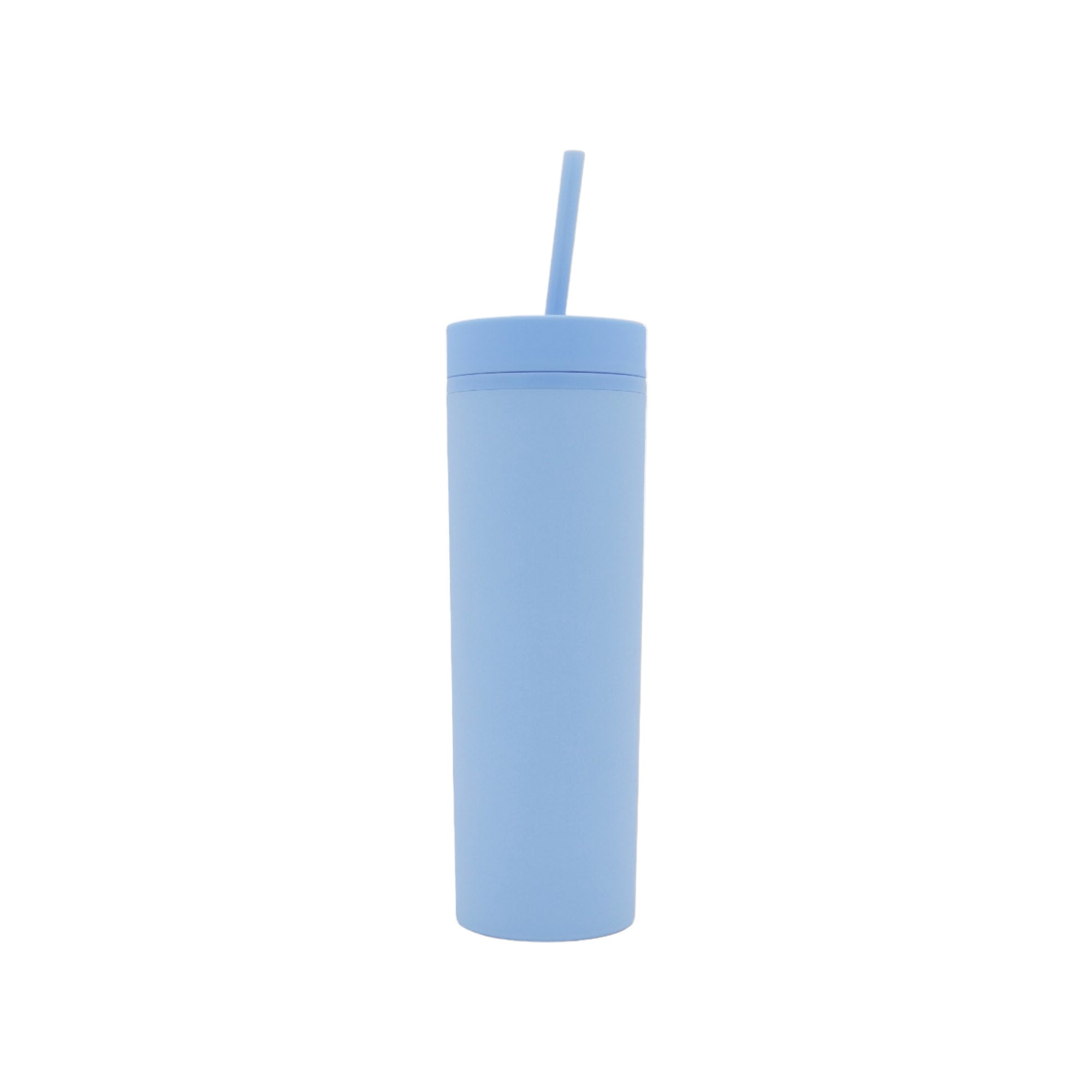 473ml Skinny Drinking Tumbler Acrylic Reusable with Lid and Straw