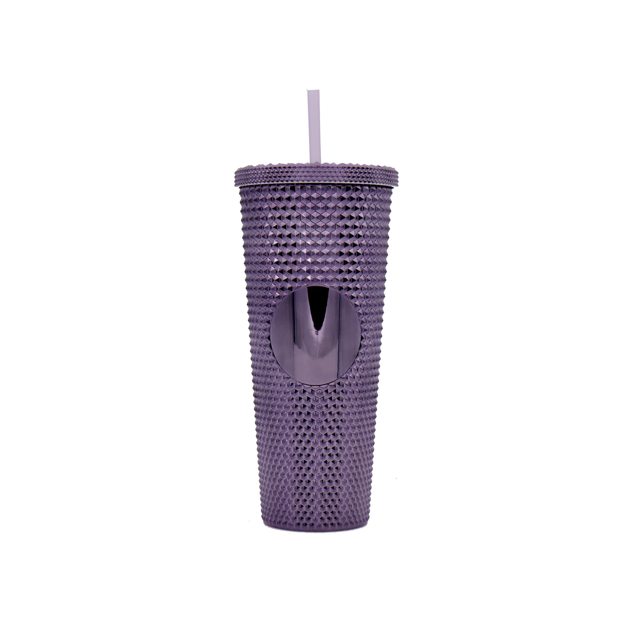 Studded Drinking Tumblers 720ml Smoothie Glitter Cup & Straw