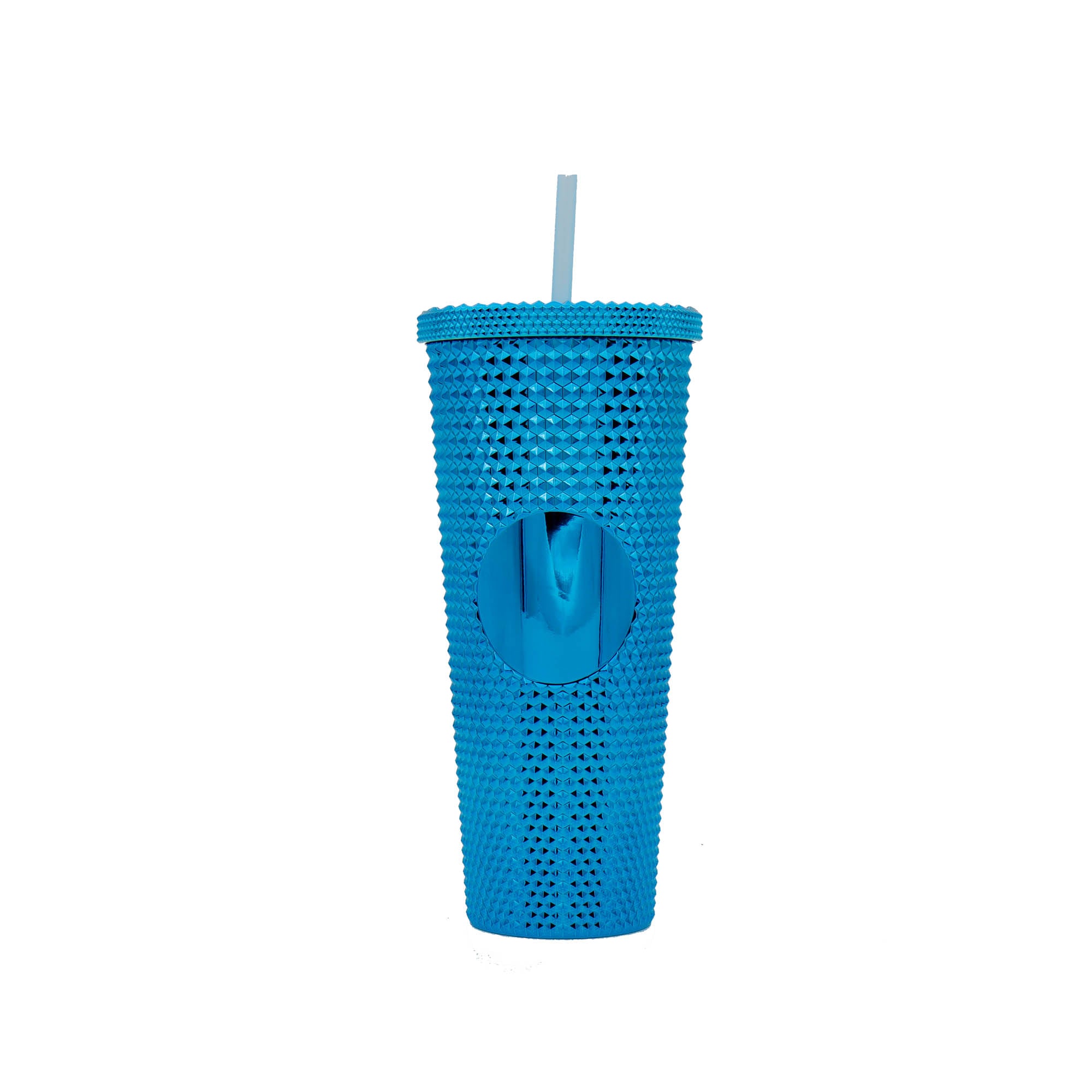 Studded Drinking Tumblers 720ml Smoothie Glitter Cup & Straw