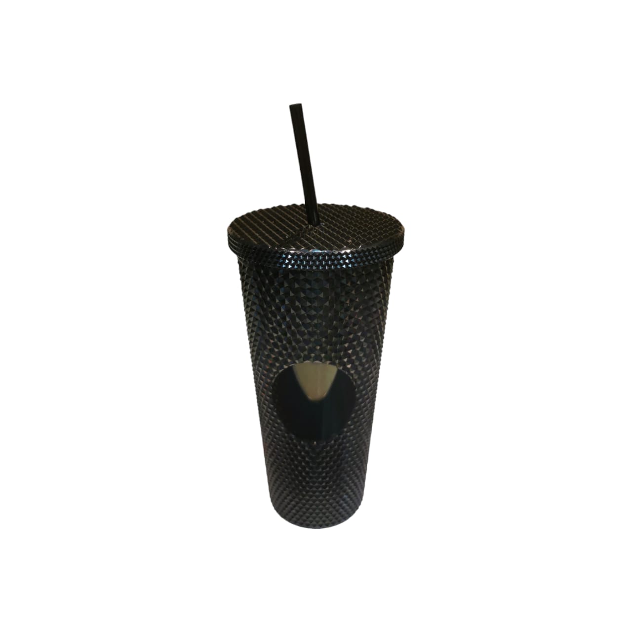 Studded Drinking Tumbler 600ml Metallic Smoothie Cup