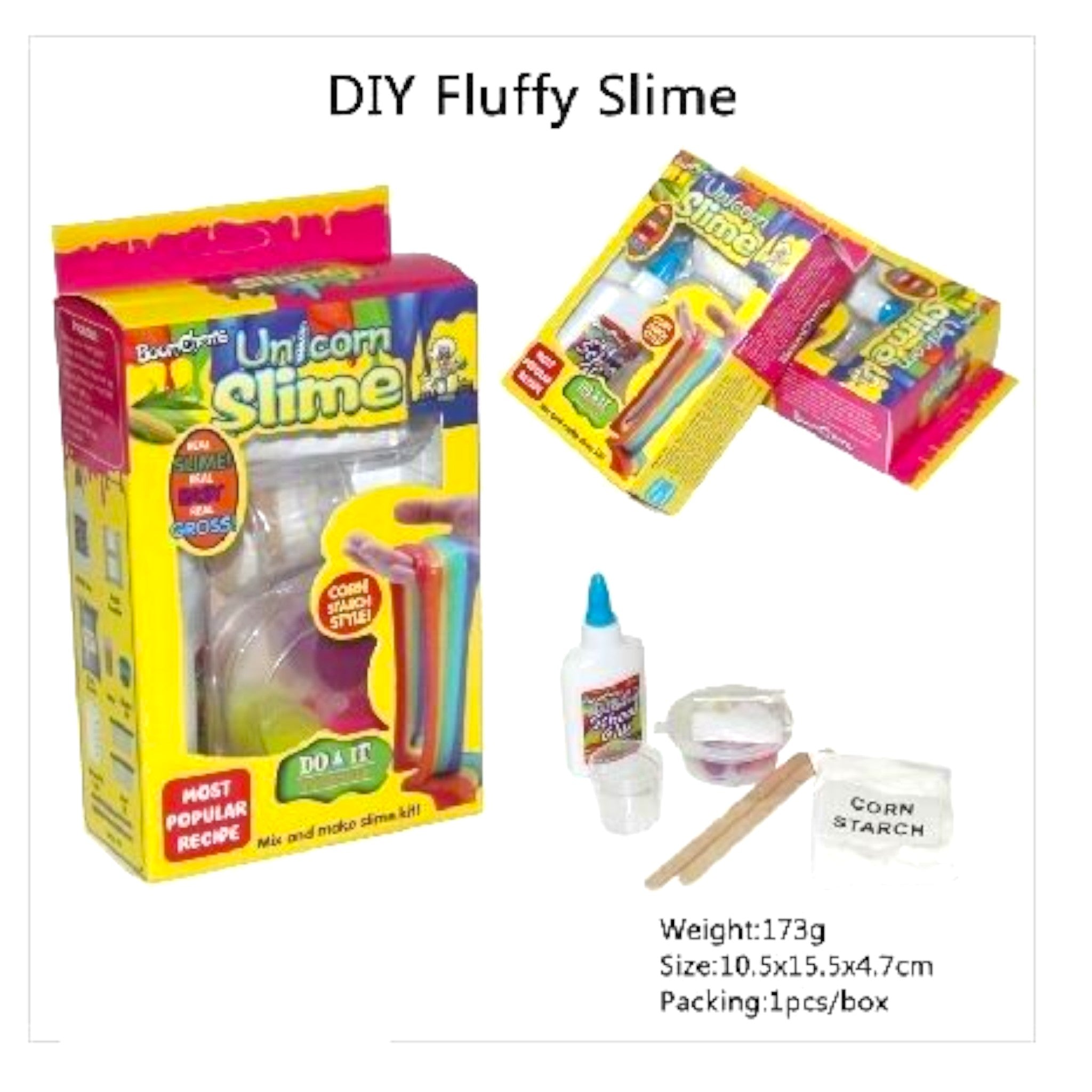 DIY Unicorn Rainbow Slime