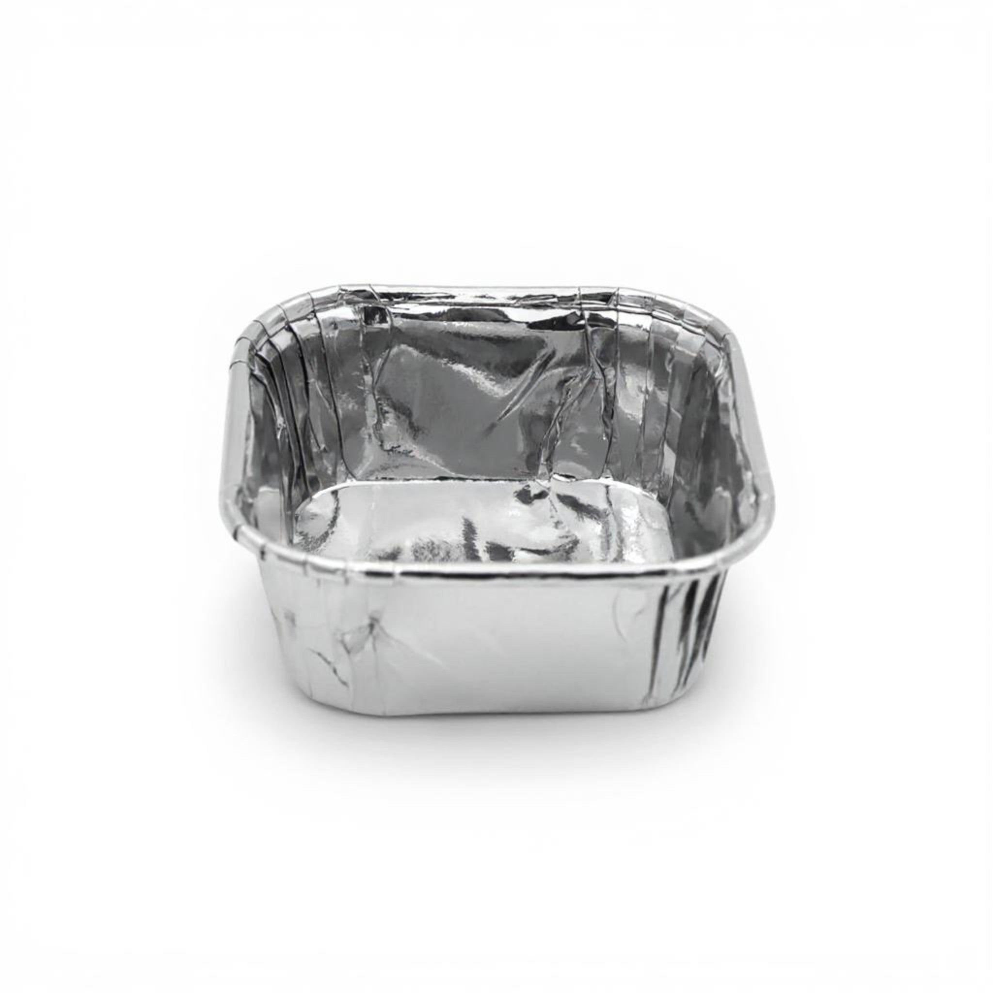 Disposable Square Cupcake Muffin Liner Aluminium Cake Mould- with Lid 5.5x8cm