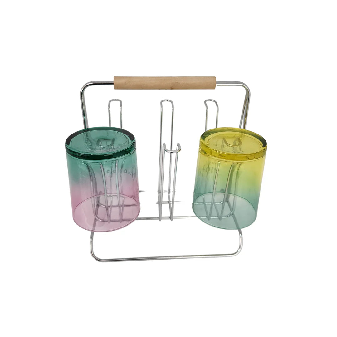 Chrome Glass Tumbler Holder
