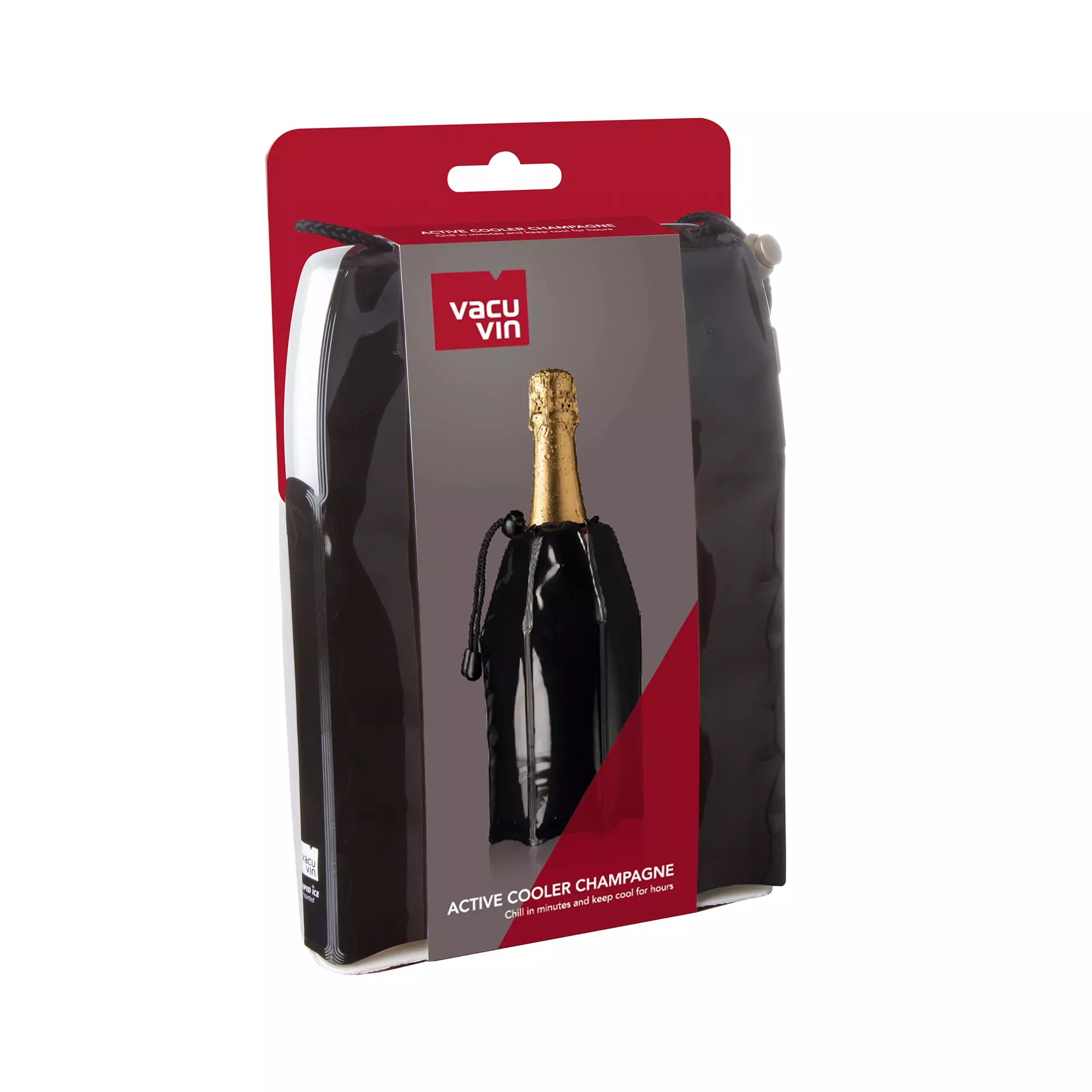 Vacu Vin Active Champagne Bottle Cooler Black