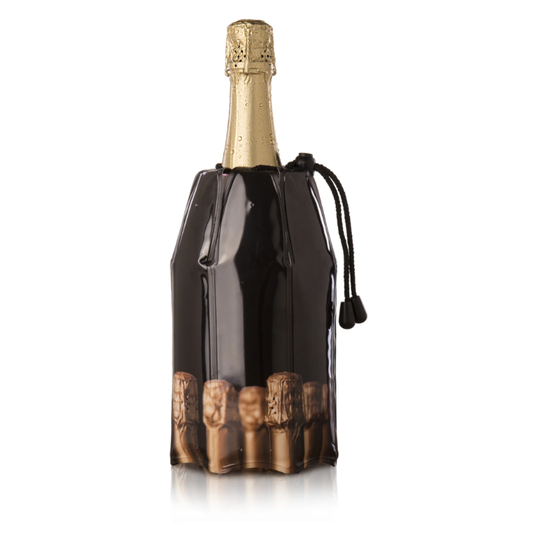 Vacu Vin Active Champagne Bottle Cooler Black