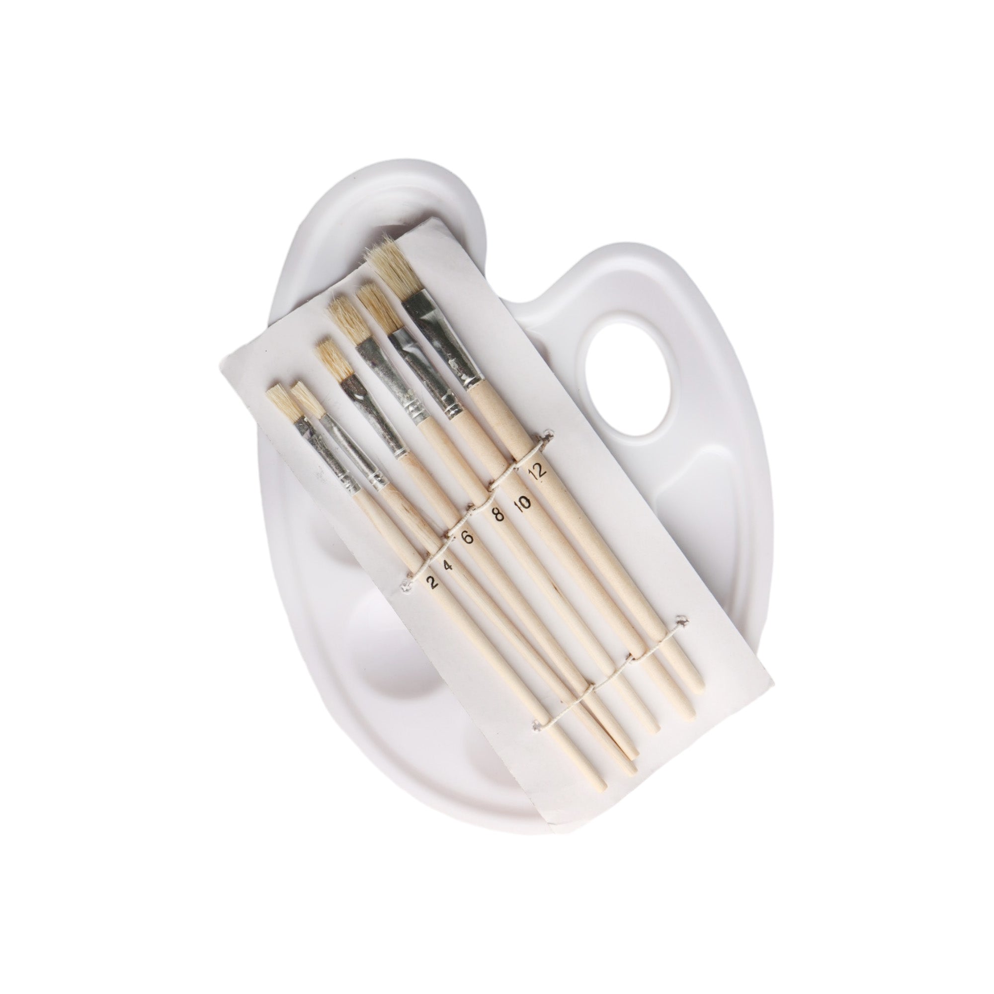 Artist Brushes & Paint Dish Holder Set