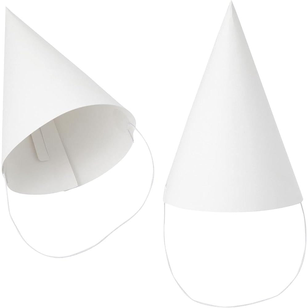 Paper Party Hat 20cm Solid Colur 10pack