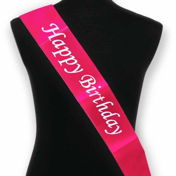 Happy Birthday Sash Print Decal