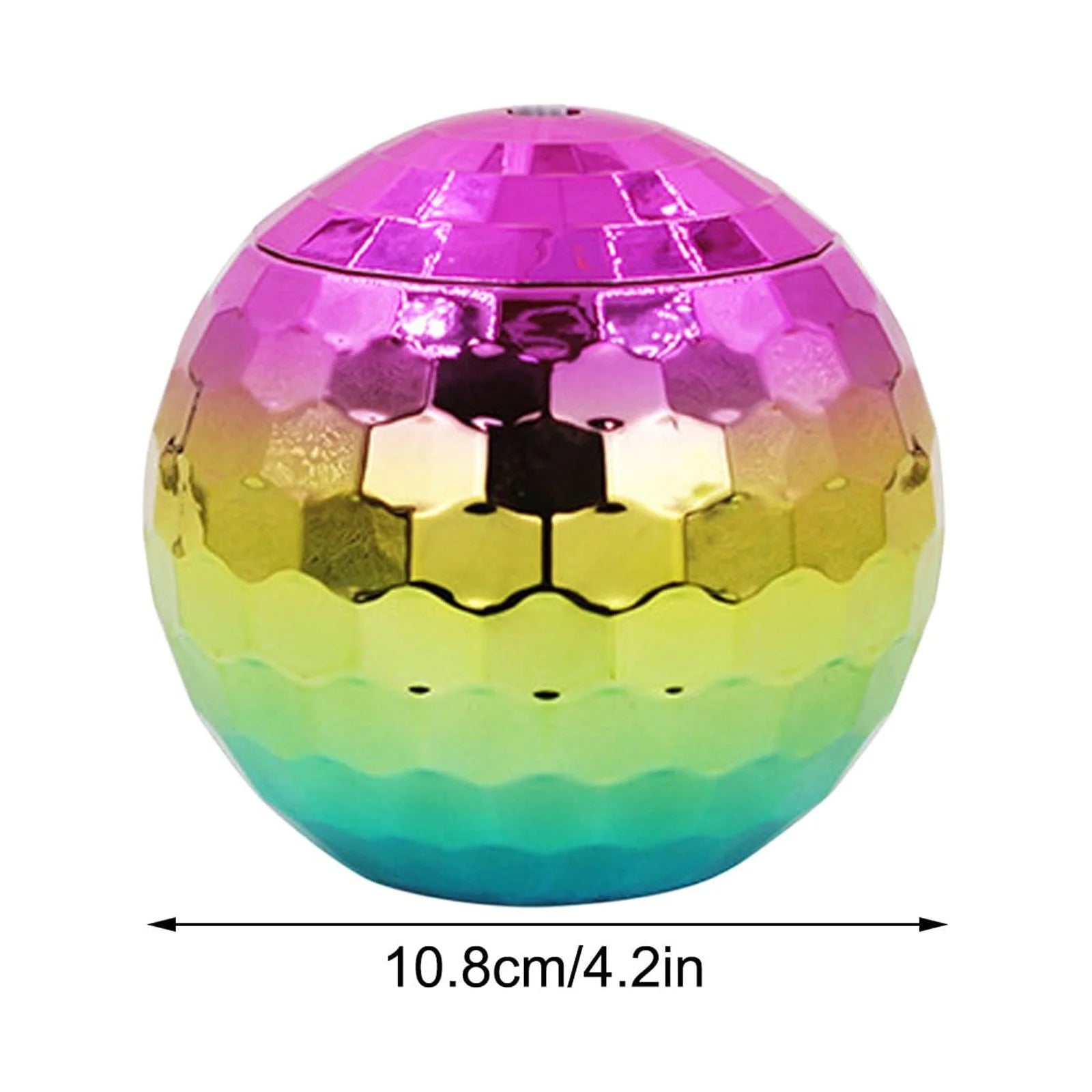 350ml Rainbow Disco Ball Smoothie Cup Tumbler with Straw