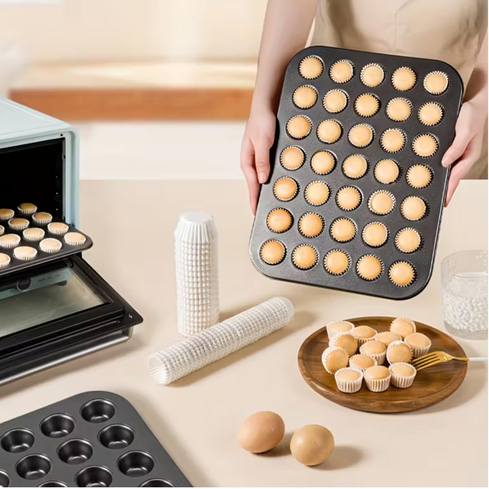 Non-Stick Mini Cheese Cake Mould Pan 24 cups