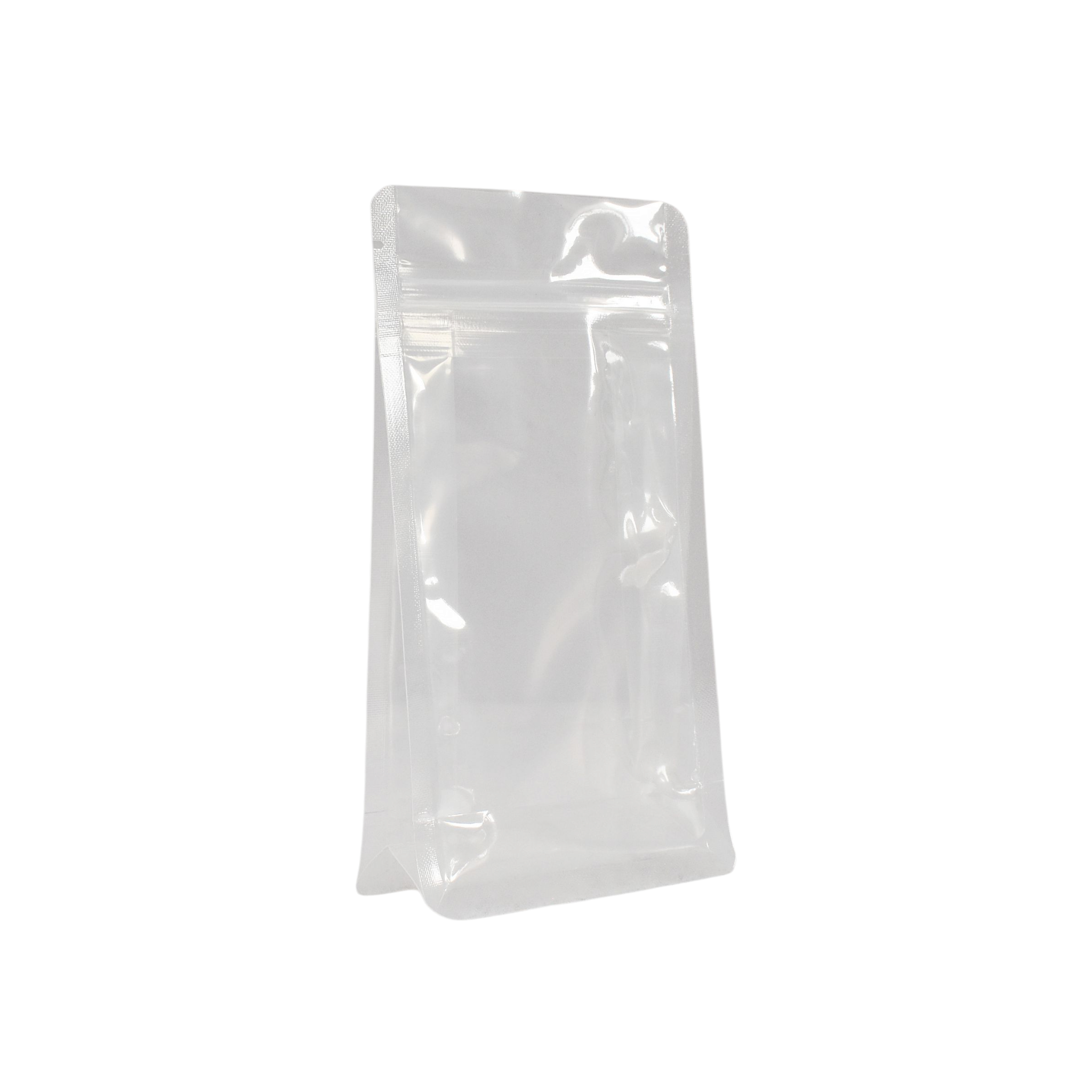 Stand-Up Resealable Pouch Bag Transparent Flat Bottom 10pack