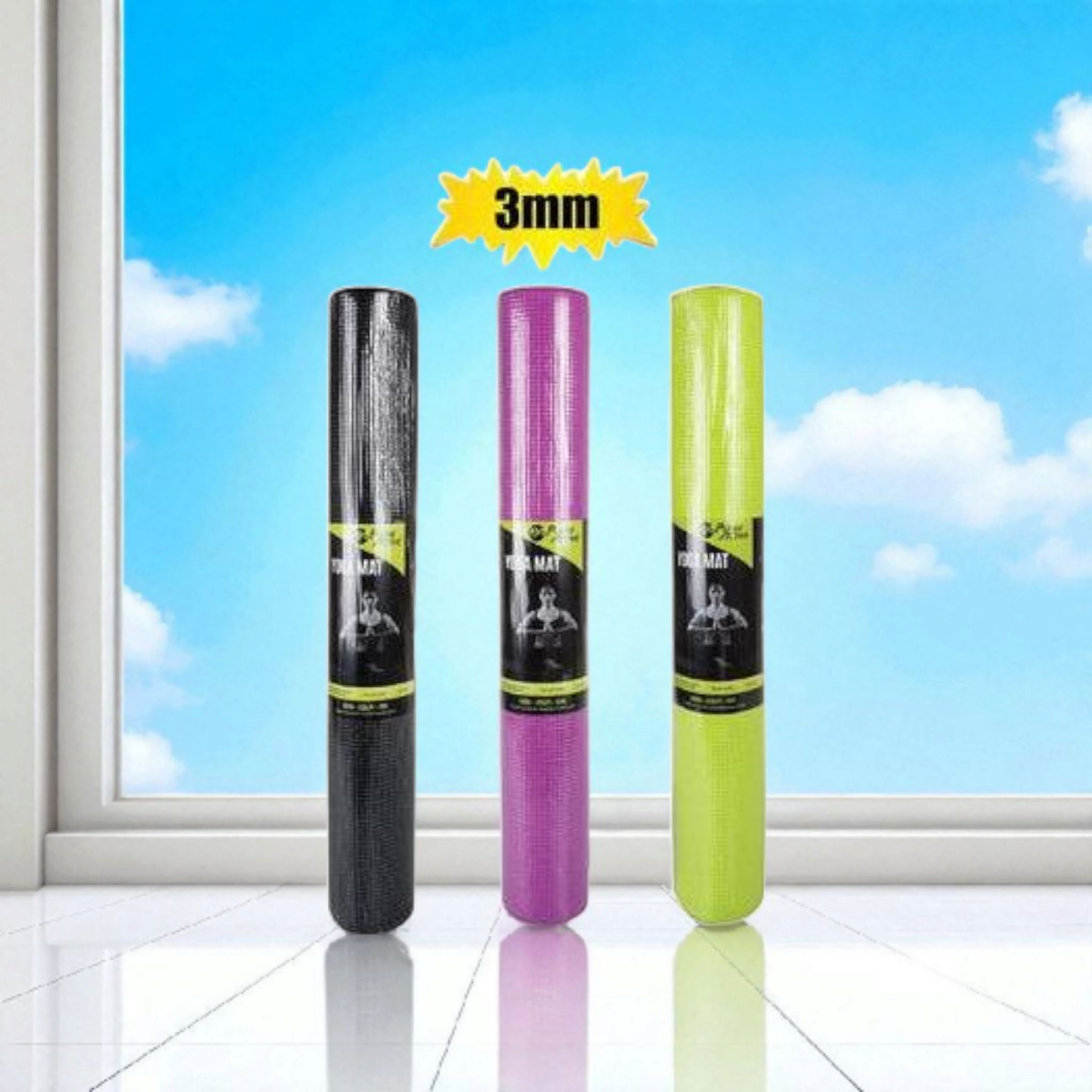 Pulse Fitness PVC Yog Mat 3mm