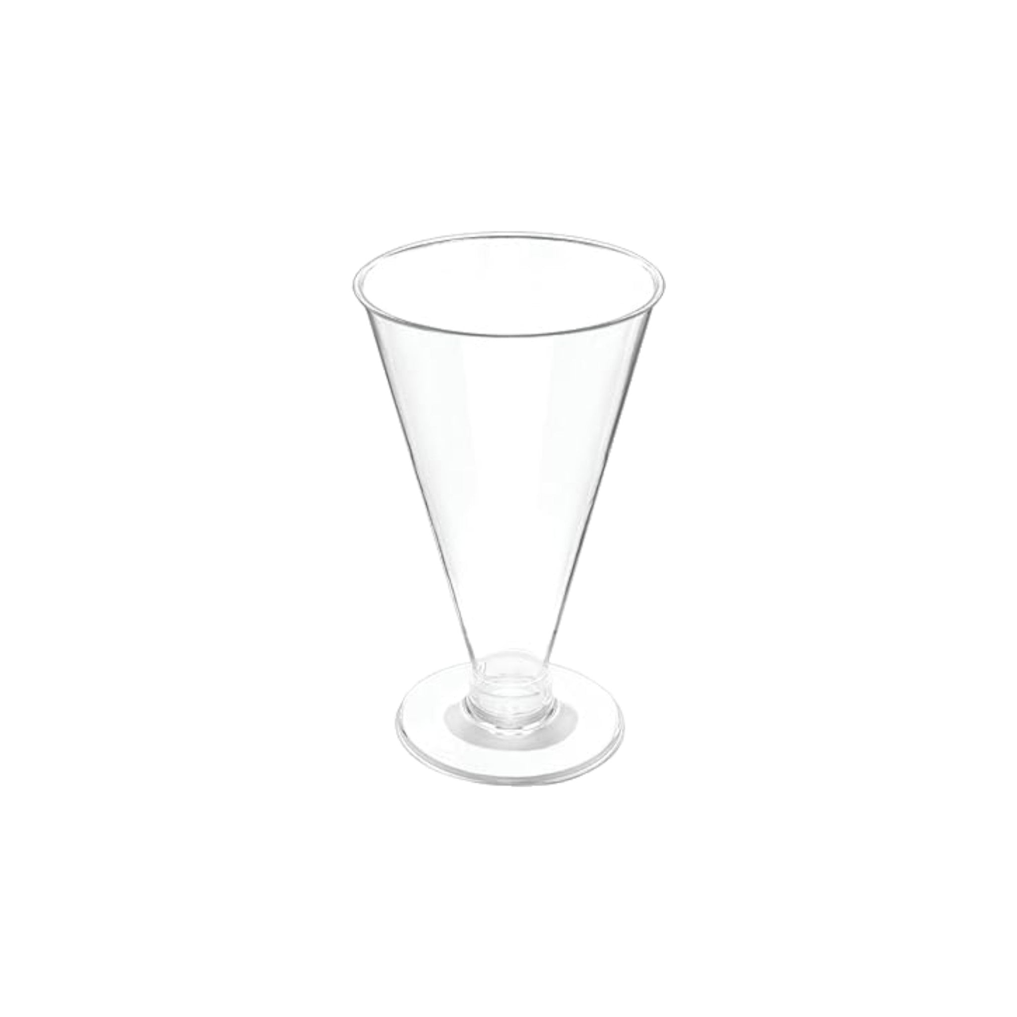 Acrylic Plastic Mini Stemmed Reusable Dessert Cups 135ml 10pack