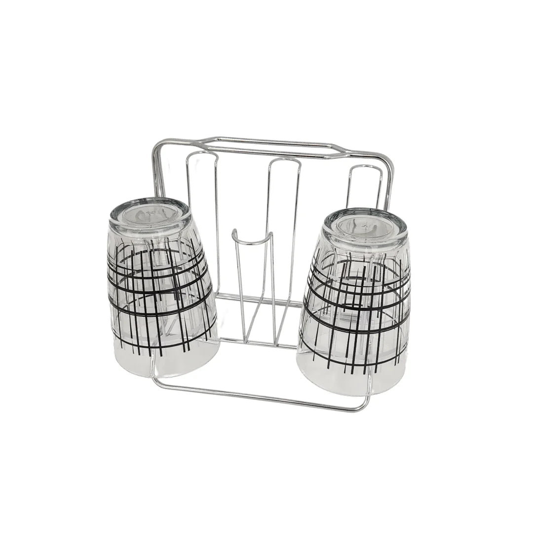 Chrome Glass Tumbler Holder
