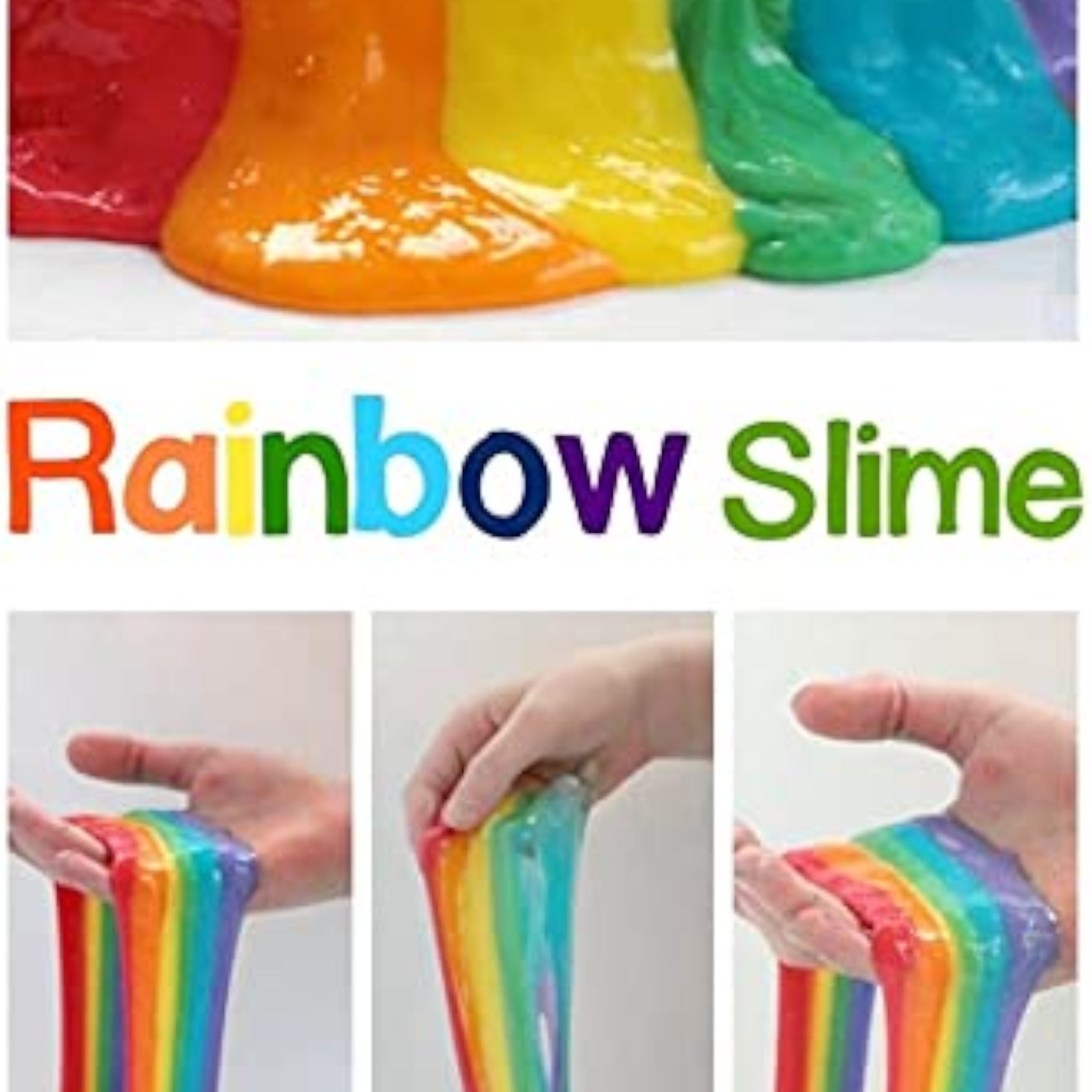 DIY Unicorn Rainbow Slime