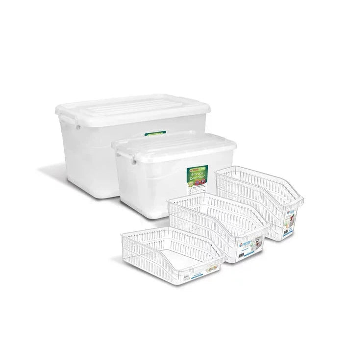 Nu Ware Fridge & Storage Containers Combo Prime MCSBC2 5pc Set Organize-IT