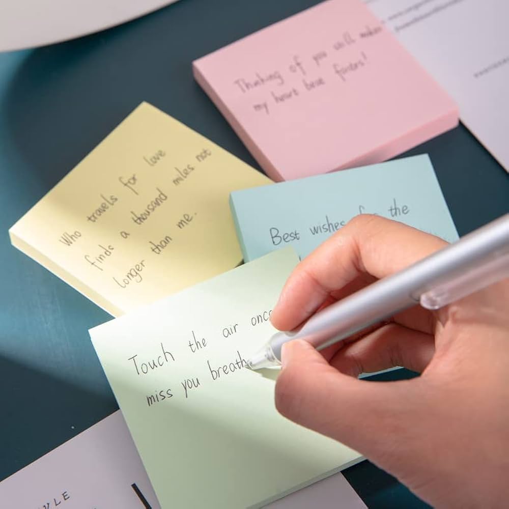 Deli Sticky Notes 76x126mm 100Sheets Assorted