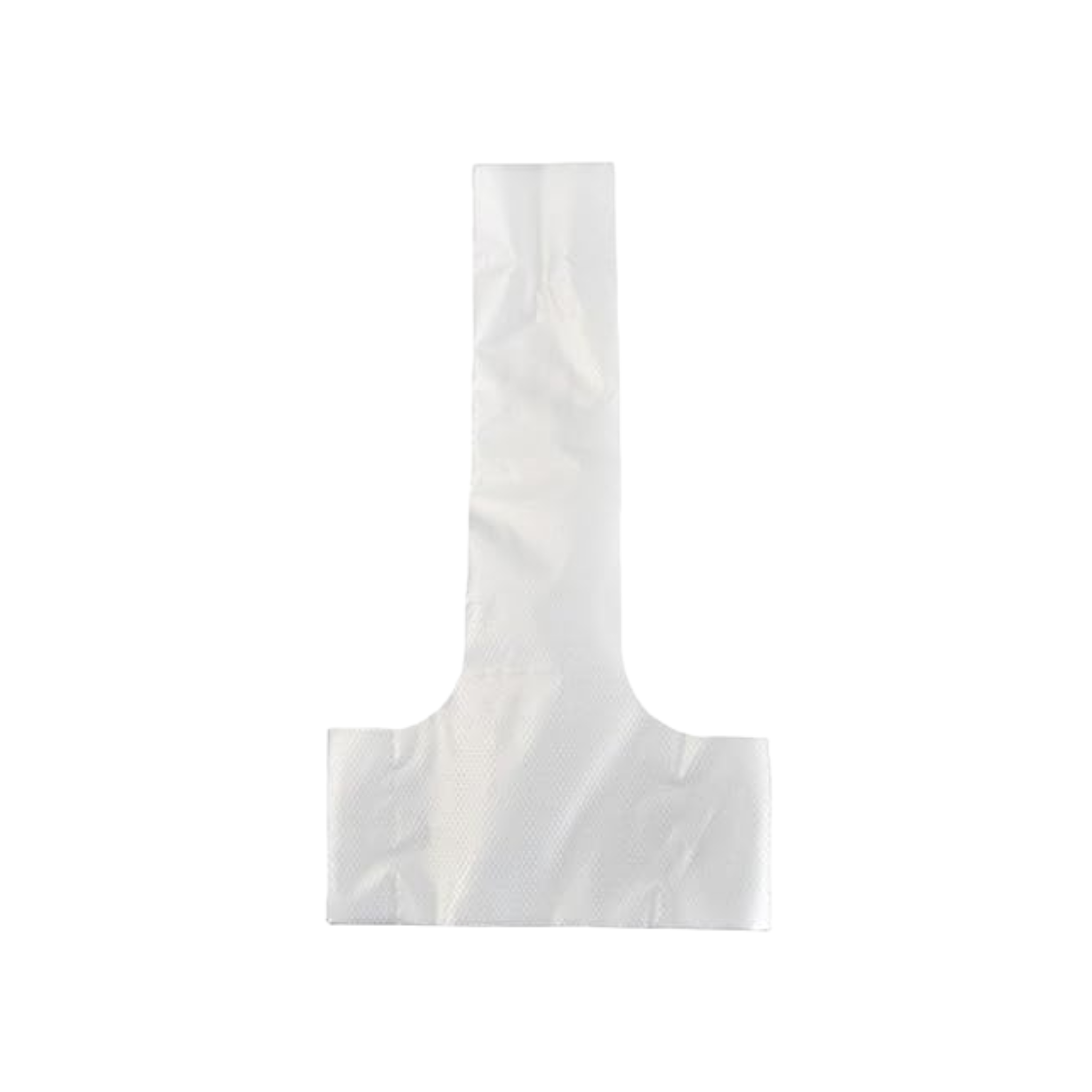 Disposable T-Shaped Beverage Single Cup Carrier Bag Clear Plastic - 7microns 100pcs